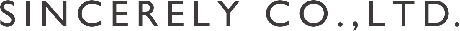 シンシアリー株式会社｜SINCERELY CO., LTD.